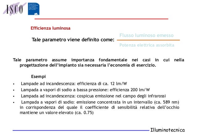 SCARICA TABELLA EFFICIENZA LUMINOSA LAMPADA